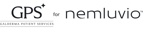 GPS (Galderma Patient Services) for NEMLUVIO™ logo.